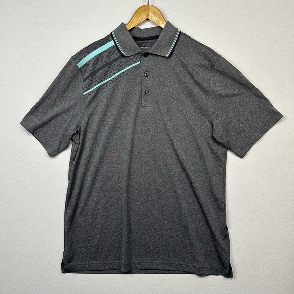 Greg Norman For Tasso Elba Men's Medium Golf Short Sleeve Polo - Picture 1 of 7